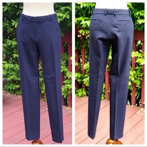 J.Crew Maddie Navy Pants in Bi-stretch Wool Sz 6